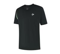 Dunlop Game Tee 5 - Maglietta da Uomo, Colore: Nero/Verde Chiaro | Performance Tennis/Padel T-Shirt