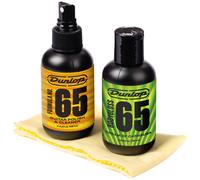 JIM DUNLOP - 6501 System 65 Guitar Polish Kit, per Pulizia Corpo Chitarra Elettrica e Acustica, Include 2 Prodotti Formula65 e 2 Panni in Microfibra