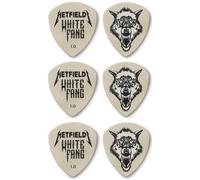 Dunlop Hetfield White Fang, Plettro Confezione Da 6 1.0Mm Bianco