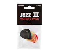 Dunlop Jazz III - Confezione da 2 plettri assortiti