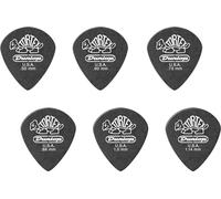 Dunlop Jazz III Pitch Black Tortex - Plettri per chitarra, confezione da 12 pezzi (2 per ogni calibro)