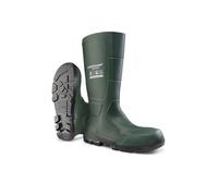 DUNLOP JobGuard O4 - Stivali da lavoro per donna e uomo - Stivali di sicurezza impermeabili con puntale morbido - Resistenti ai prodotti chimici e antiscivolo - Verde - Taglie 40