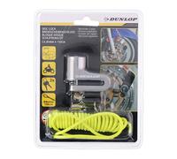 Dunlop Automotive Lucchetto per Disco del Freno per Moto, Diametro 4 mm, con Cavo di promemoria, 1,5 m, per Moto e Bicicletta