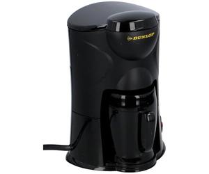 Dunlop - Macchina da caffè da 1 tazza, 170 W, con filtro permanente, ideale per viaggi, collegamento all'accendisigari, per auto, camion, camper, con interruttore on/off