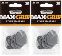 Dunlop Max-Grip Nylon Plettri Standard Confezione Da 24 .60Mm