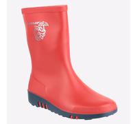 Dunlop Mini Bambini Impermeabile Outdoor Passeggio Stivali Wellington Rosso
