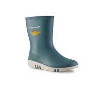 DUNLOP Mini Kids Stivali di gomma - 100% impermeabile, stivali da pioggia per bambini; ragazze e ragazzi - Blu - Taglia 20-30