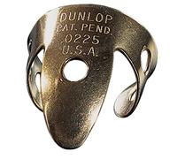 Dunlop Mini Plettri per Dito, Ottone, 0.13 mm, Tubo con 20 Pezzi