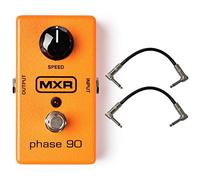 Dunlop MXR M101 Phase 90 Phaser Effects Pedal Bundle con cavi patch 6"