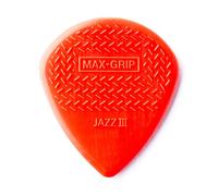 Dunlop 471P3N Nylon Max Grip Jazz III Player Pack Red Plettro