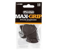 Dunlop 449 Max Grip STANDARD Nylon Picks 1.00 mm, black (12-pack)
