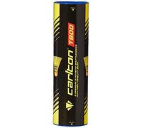 DUNLOP Palla da Badminton Carlton Tournament T800, Giallo - Blu, Medio-Veloce (77 grani), per Giocatori Junior e di Club (1x6 Barattolo)