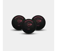 Dunlop - Palla da squash a pois rossi, 3 pezzi