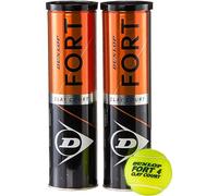 Dunlop Palla da tennis Fort Clay Court - per campo di sabbia, prato e campo duro (2 x 4 pezzi)