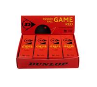Dunlop Palline da Squash Game Red, Punto Rosso, 12 Palline