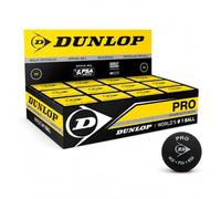 DUNLOP Palline da squash Pro, 2 punti gialli | Pallina ufficiale PSA & World Squash | Doppio punto giallo | Rimbalzo basso | Controllo e durata livello Pro