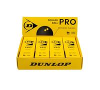 Dunlop Palline da Squash PRO, 2 Punti Gialli, 12 Palline (4 x 3)