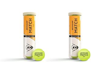 Dunlop Palline da tennis Match Pro, 4 palline