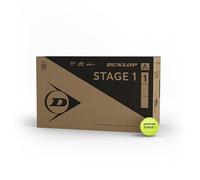 Dunlop Palline da tennis Stage 1 Green | 25% più lenta | Approvata ITF | Progressione a campo intero | Più controllo | Giocatori in sviluppo