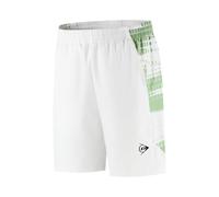 Dunlop Pantaloncini da Gioco Uomini 6 Pollici - Bianchi/Verde Chiaro | Pantaloncini da Tennis da Prestazioni/Padel