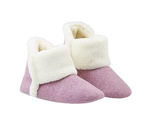 Dunlop Pantofole Donna Invernali, Ciabatte A Stivaletto Con Pelliccia, Calde, Memory Foam E Antiscivolo (Rosa, 38, numeric_38)