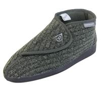Dunlop - Pantofole ortopediche da uomo, con chiusura tattile, regolabili, Maglia verde, 42 1/3 EU