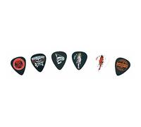 Dunlop Plettri Lucky 13, 1.0 mm, Disegni Assortiti, Pacco da 6 Pezzi