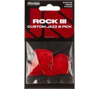 Dunlop Plettri Rock III Jazz, Pacco da 6 Pezzi