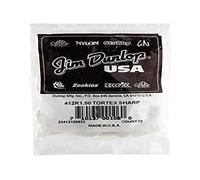 Jim Dunlop 412P73 Tortex Plettro per chitarra affilato, da 0,73 mm, confezione da 12 72 1.50mm white
