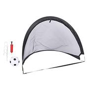 Dunlop Porta da Calcio - cancelli Pop-up - con Palla, Pompa e 4 picchetti - 2 Pezzi - 86 x 120 x 86 cm