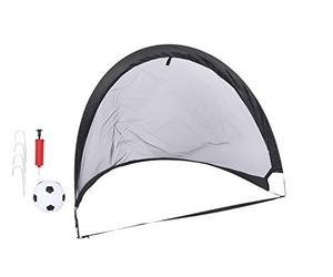 Dunlop Porta da Calcio - cancelli Pop-up - con Palla, Pompa e 4 picchetti - 2 Pezzi - 86 x 120 x 86 cm
