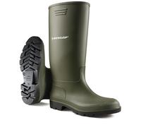 Dunlop Uomo Verde Stivali Impermeabili di Gomma EU 46