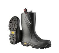 Dunlop Protective Footwear, CC22A33.CH, Purofort+ Reliance Full Safety Con Vibram, Nere/Giallo, Taglia 49 EU