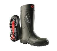 DUNLOP Protective Footwear, D760933, Purofort+ Full, Verde Scuro/Rosso, Taglia 39 EU