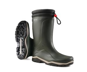DUNLOP Protective Footwear, K486061, Blizzard, Verde Scuro, Taglia 46 EU | Stivali da neve per donna e uomo: 100% impermeabili. Con fodera in pelliccia. Suola extra trazione. Isolamento freddo fino a
