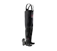 DUNLOP Protective Footwear, LJ2HD43, trampoliere pettorale in neoprene FieldPRO Full Safety, Nero, Taglia 44 EU