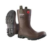 DUNLOP Protective Footwear, LJ2HX42, Purofort RigPRO Full, Marrone scuro, Taglia 43 EU