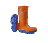 DUNLOP Protective Footwear, LP8KU01, FieldPRO Thermo+, Blu/Arancio, Taglia 44 EU