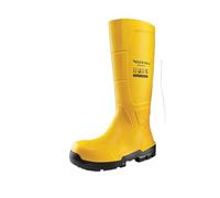 DUNLOP JobGuard S5 - Stivali da lavoro per donna e uomo - Stivali di sicurezza impermeabili con puntale in acciaio - Resistenti ai prodotti chimici e antiscivolo - Giallo - Taglie 35-50
