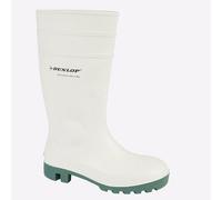 Dunlop Protomastor Uomo Punta Rinforzata Durevole Lavoro Stivali di Gomma Bianco