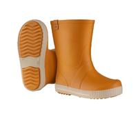 DUNLOP Puddle Jumper - Stivali da pioggia impermeabili per bambini e bambine - Leggeri in gomma, facili da indossare e togliere - Con dettagli riflettenti - Marrone curcuma - Taglie 25-35