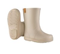 DUNLOP Puddle Jumper - Stivali da pioggia impermeabili per bambini e bambine - Leggeri in gomma, facili da indossare e togliere - Con dettagli riflettenti - Beige - Taglie 25-35