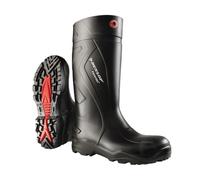 Dunlop Purofort+ Full Safety - Stivali di sicurezza per donna e uomo - Stivali da lavoro impermeabili con puntale in acciaio - Leggeri e resistenti ai prodotti chimici - Antiscivolo - Nero - Taglie 49