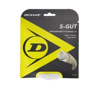 DUNLOP 624832 Corda da Tennis S-Gut White, 12 m, Set 125 mm, 1 Pezzo