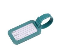 Dunlop Set di 2 etichette per bagagli, per una rapida identificazione della valigia, design stabile, facile fissaggio, dimensioni 11,5 x 5 cm, colore blu, plastica
