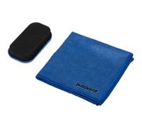 Dunlop Set di Pulizia per abitacolo, 2 Pezzi, Spugna con Profumo Oceano, Panno in Microfibra 35 x 35 cm, per Interni Auto e cruscotto, Colore Blu/Nero, in plastica