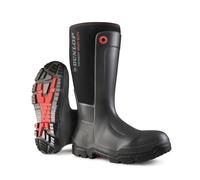 DUNLOP Snugboot Stivali da pioggia per uomo e donna con puntale di sicurezza in composito antracite, impermeabili, leggeri e resistenti 37-48 EU