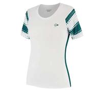 Tee 3 del Dunlop Women's Game - Abete Bianco/ombreggiato | Maglietta da Tennis da Prestazioni/Padel