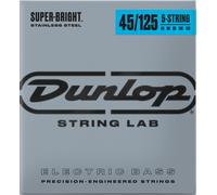 Dunlop DBSBS45125 super Bright corde per basso Stainless Steel 45-125, 5 corde/set a 5 corde M