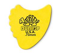 Dunlop Plettri Tortex Fin, 0.73 mm, Pacco da 72 Pezzi